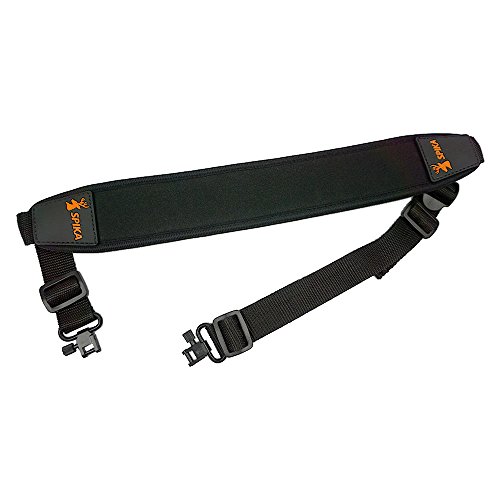 SPIKA Gun Rifle Sling,Shoulder Padding Adjustable Strap,Strong and Durable, with Swivels