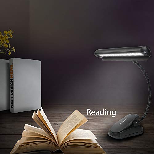 Sumdirect 9 Led Music Stand Light,Adjustable Neck Clip On Book Lights,Usb And Battery Operated For Bookworms, Piano Player, Kids #TOP6