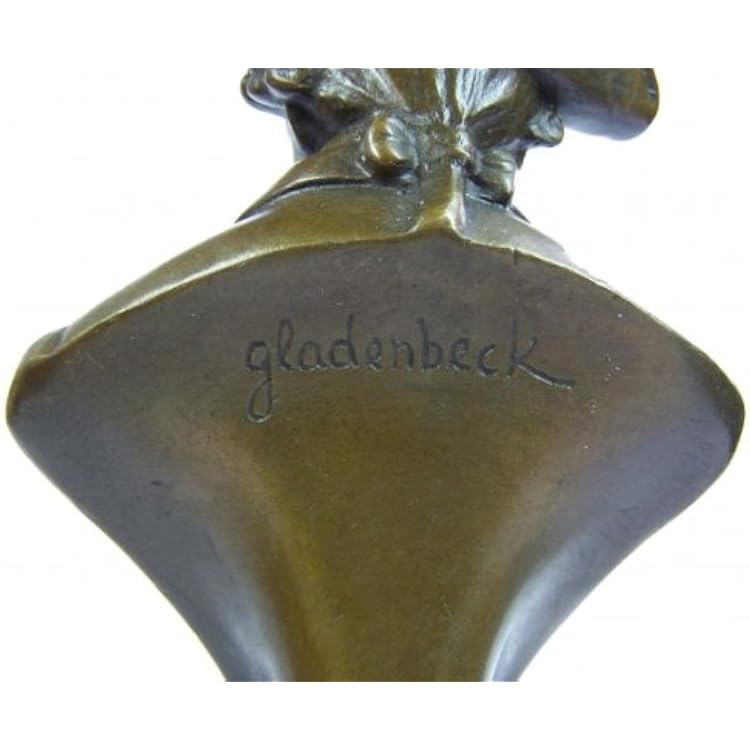 Kunst & Ambiente - Frederick II. The Great - Bronze Bust - Sign. Hermann Gladenbeck - Bronzestatue - Decoration - Sculpture