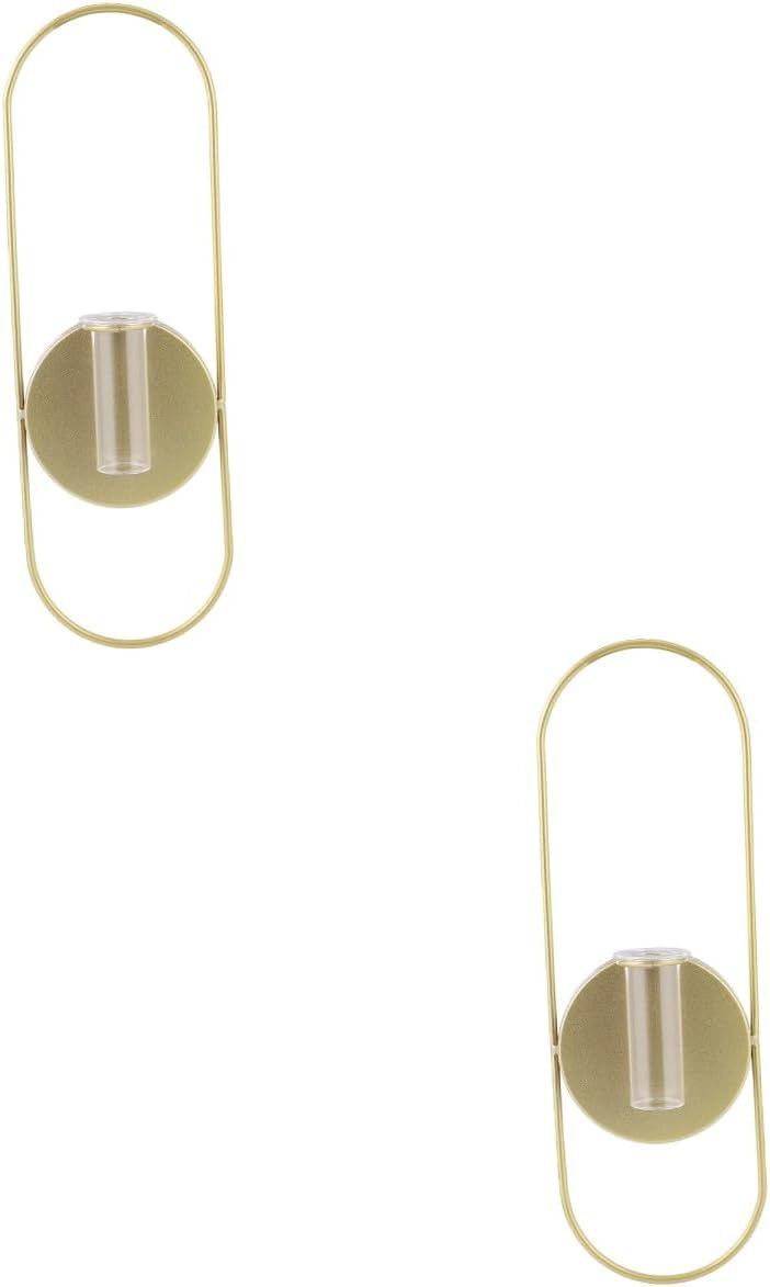Amosfun 2pcs Wall Candle Holder Modern Decorative Sconce Easy Install for Home Office Outdoor