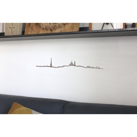 The Line New York Silhouette Metal Wall Art, black, 53.5L x 9.5W cm - Image 3