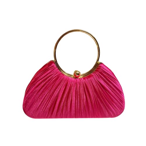 Sac de soirée plissé en satin pour transporter vos affaires de fête