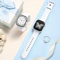 DaQin Silikon Sport Armband Kompatibel mit Apple Watch 40mm 41mm 42mm 38mm – Ansicht 7
