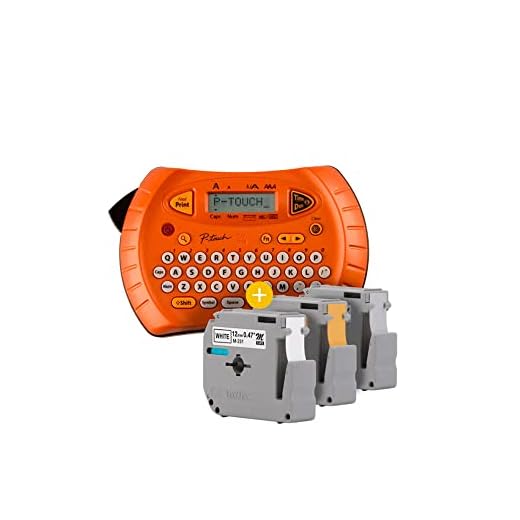 ROTULADOR BROTHER ELETRONICO COM TRÊS FITAS PT70BM - LARANJA