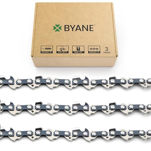BYANE 10 Inch Chainsaw Chain 3/8 LP Pitch .043 Gauge 40 Drive Links
