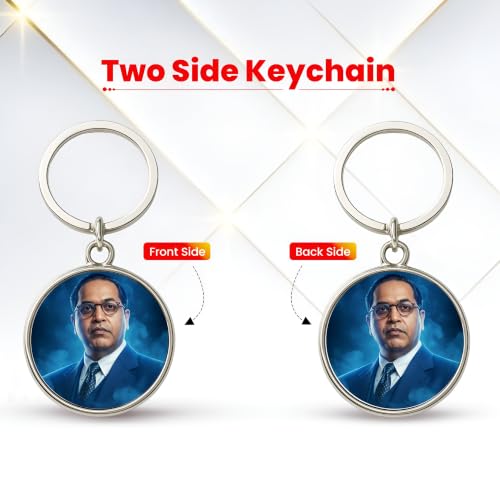 Image of MG | Protective Evil Eye /Spiritual Symbols /Om /Motivational Keychains | Double-Sided Metal Key Ring | Good Luck and devine Charm for Car, Bike, Home & Office