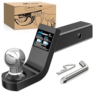 Nilight Fusion Trailer Hitch Mount With 2 Inch Trailer Ball &Amp; 5/8&Quot; Hitch Pin Clip Fits 2-Inch Receiver 7500 Lbs 4&Quot; Drop, 2 Years Warranty 9 412rbr 67il. sl500 . ss300