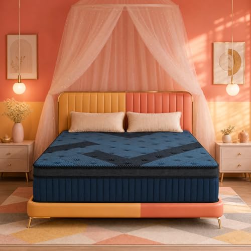 CorePillow 14" Queen Hybrid Mattress with Zoned Coils