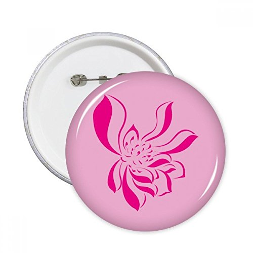 Pins badge rose fleur de lotus bouton décoration vêtement accessoire personnalisation lot de 5