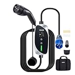 VEVOR Carregador para veículo elétrico tipo 2 monofásico 7,4 kW 32 A, carregador de parede EV com cabo de 6 m, ponto de carregamento com tomada CEE32, ecrã LCD, estação de carregamento e caixa de