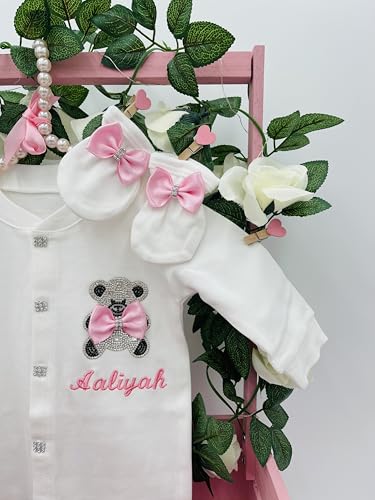 image for Generic Custom Newborn Baby Clothes Set for Girls – 3 PCS Personaliz