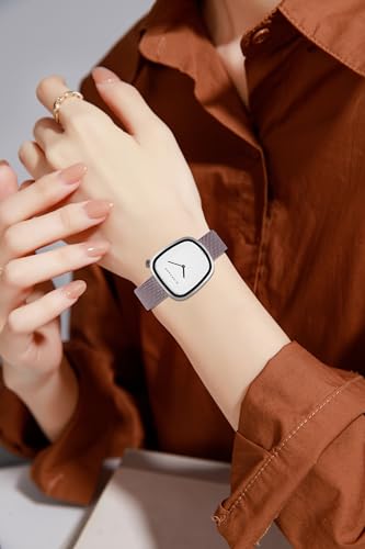 Image of Giordano Analog Wrist Watch for Women with Stylish Metal Strap, Square dial and 3 Hand Mechanism