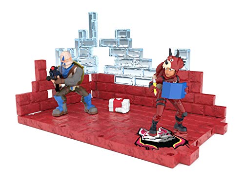 Fortnite Battle Royale Collection Mega Fort Display Set & 2 Exclusive Figures: Blue Squire & Tricera Ops, Multicolor #TOP4