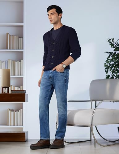 Image of Van Heusen Men's Mid Rise Regular Jeans