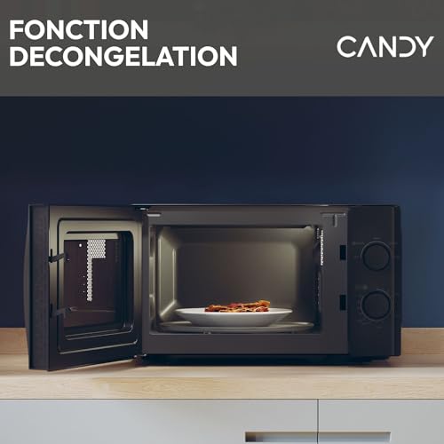 Candy Idea CMW20SMB Four Micro-ondes 700 W 20L, Fonction Décongélation, Plateau Tournant, Noir – Image 5