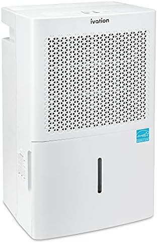 Ivation 4,500 Sq. Ft Energy Star Dehumidifier With Pump, Large Capacity Compressor De-humidifier for Big Rooms and Basements with Continuous Drain Hose Connector and Pump, Auto Shutoff and Restart
