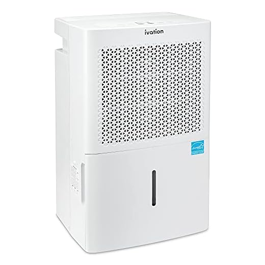 Ivation 4,500 Sq. Ft Energy Star Dehumidifier With Pump, Large Capacity Compressor De-humidifier for Big Rooms and Basements with Continuous Drain Hose Connector and Pump, Auto Shutoff and Restart
