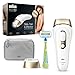 Price comparison product image Braun IPL Silk Expert Pro 5, At Home Hair Removal Device,Visible Permanent Hair Removal for Women & Men, With Premium Pouch & Venus Razor, Alternative For Laser Hair Removal, PL5014, White/Gold