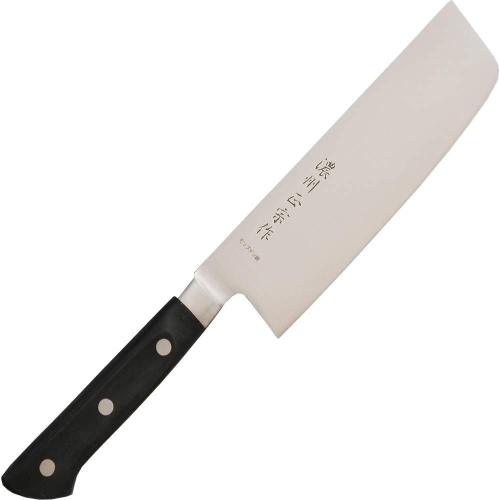 Saitake Sangyo Nakiri Knife with Metal Clasp, 6.3 inches (160 mm)