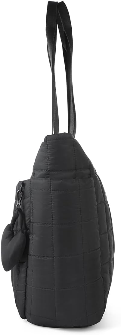 Nollia Quilted Tote Bag for Women – Lightweight Travel Shoulder Bag with Spacious Interior – Handbag