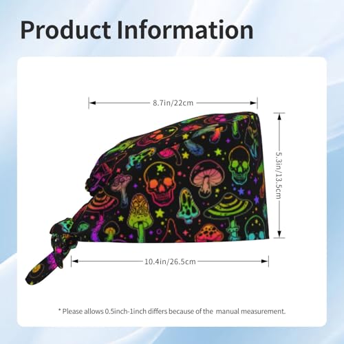 Image of Breathable Working Cap with Adjustable Sweatband Scrub Cap for Men /Women | Breathable Working Cap with Adjustable Sweatband Scrub Cap for Men /Women