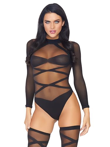 Nounours Croisé Leg Avenue : Lingerie Nuisette Femme Noir