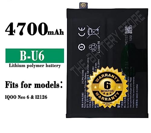 Image of Original B-U6 Battery for VIVO iQOO neo 6, iQOO neo 6 SE Battery with 6 Month Warranty**** (P45)