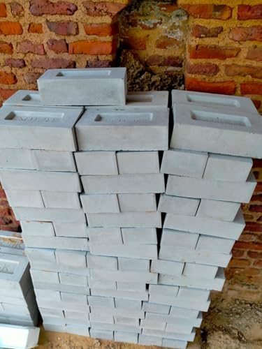 Image of RK Plastic Brick Mould 10 inchx5 inchx3 inch (Pack of 12) | for Cement, Concrete, Paver Block & Interlocking Blocks | Reusable (12)