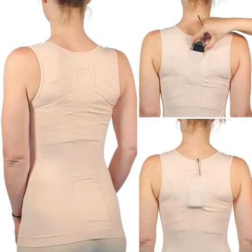 URSA Vestie - Chaleco unisex inalámbrico para micrófono con 4 transmisores y 3 bolsillos para micrófono, compatible con Shure, Lectrosonics, Wisycom, Zaxcom, diseño de perfil bajo y ajuste de forma