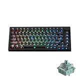 MONSGEEK M1 V5 HE Rapid Trigger Gaming Keyboard Quick Release Aluminum Mechanical Keyboard, Black Transparent AstroAim Magnetic Switch