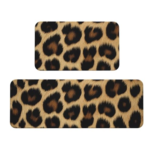 Tapetes de cocina para decoración del hogar con estampado moderno de leopardo 2