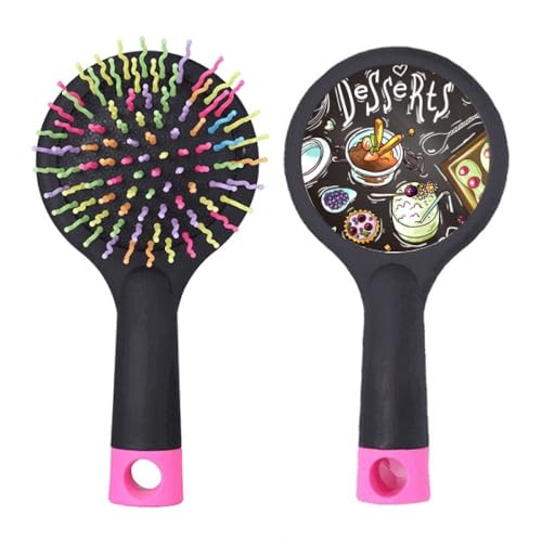 Brosse à cheveux démêlante france à coussin d'air saveur fraise