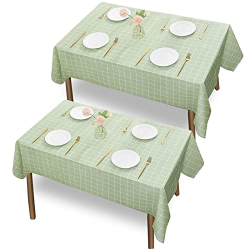 Qiongtmt Mantel Rectangular Borla Algodón Lino Manteles Sin Arrugas