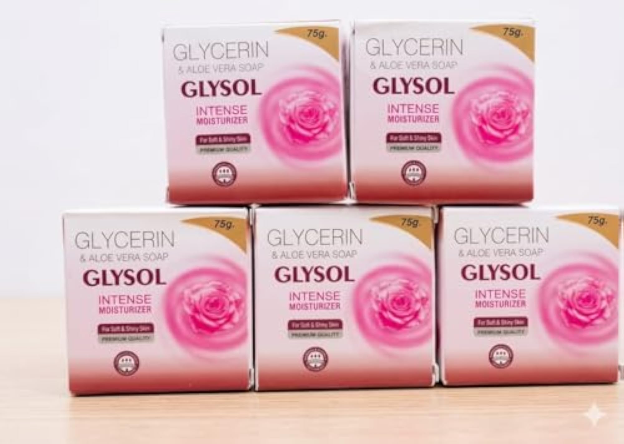 GLYCERIN &ALOE VERA SOAP GLYSOL INTENSE MOISTURIZER SOAP 75GM (PACK OF 5)