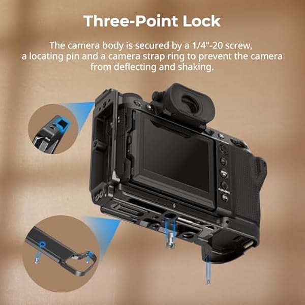 SMALLRIG L-образная пластина для FUJIFILM GFX100S II L-образный кронштейн для Arca-Swiss с резьбовыми отверстиями 1 4 -20 слотом QD креплением на холодный башмак позволяет снимать горизонтально и вертикально -4716