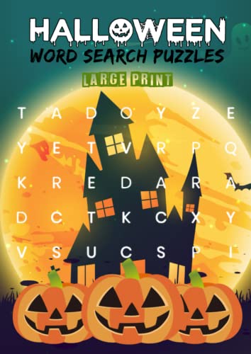 Halloween Word Search Puzzles Large Print: Halloween Word Search Puzzle Book for Adult with...