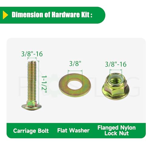 POSFLAG 596481401 Idler Pulley Replaces 175820 Pulley Craftsman 175820, Husqvarna 596481401 Pulley, Husqvarna 532175820, 539107620 for Husqvarna 48 Inch Z4824, Z4822, YTH2448, GTH2548 Tractors by POSFLAG - Image 7