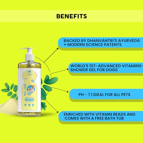 TailBlaze-Groom-Vroom-Bow-Code-Dog-Shampoo-Gel-for-Toy-Breeds-with-Free-2ft-Bath-Tub-SLS-Paraben-Mineral-Oil-and-Silicones-Free-Ayurveda-Patents-800-ml