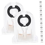 Veemoon 12 Piezas Soporte de lámpara LED fluorescente portalámparas sin derivación portalámparas g13 portalámparas de lápida lápidas LED zócalo del portalámparas el plastico