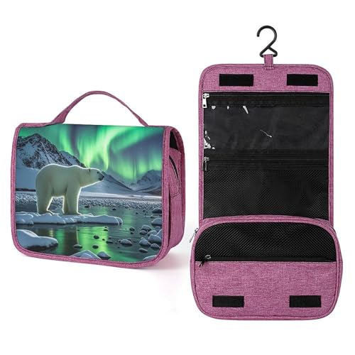 Trousse de toilette femme imperméable grand format et organisateur de voyage à suspendre