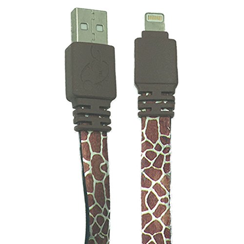 Iphone Lightning Cable: Fast Charging, Wildlife Collection With Unique And Attractive Design, Usb Charging Cable For Apple Iphone 8, 8 Plus, 7, 7 Plus, 6S, 6S Plus, 5,And 5S, Giraffe Print #TOP14