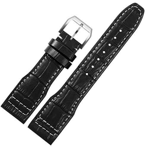 Passant de montre 22 mm en cuir agate pour IWC Big Pilot Series