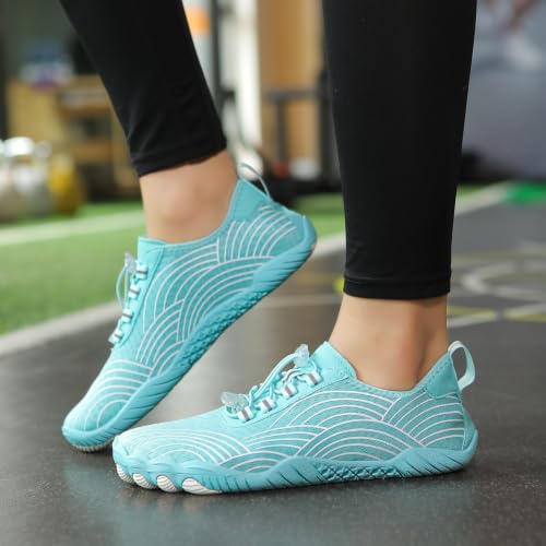 Image of Hike Barefoot Shoes for Women Men with Wide Toe Box, Healthy & Non-Slip Breathable Barefoot Water Shoes Beach Pool Aqua Swim Surf Hiking Walking Shoes