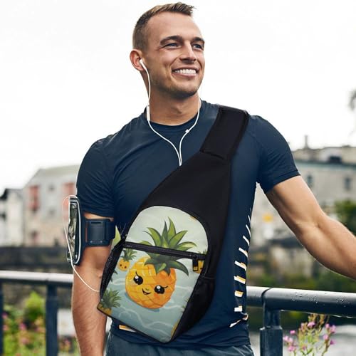 Bolso cruzado casual estilo piña para senderismo miniatura 3