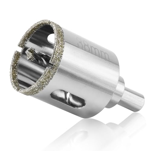Image of 1-1 /2 inch / 38mm Diamond Glass Tile Hole Saw with Center Drill Bit for Ceramic, Porcelain, Marble
