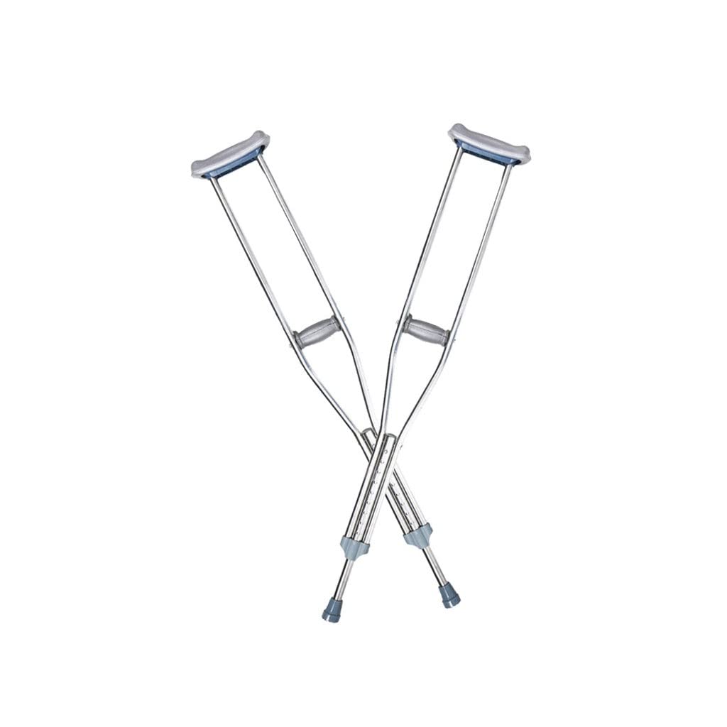 GCX- Muletas de Acero Inoxidable Muletas for Las Axilas Muletas for Ancianos Muletas for rehabilitación Firma
