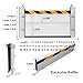 Aluminum Flood Protection Barrier Removable Flood Barriers 12 8 14 2 3 6 5 7 9 10 13 15 17 ft Reusable Rain Water Blocker Detachable Fast Setup Panel for Garage Door Basement Outside(15ftx0.65ft)