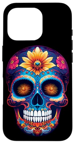 Cool Mexican Souls Day Of Dead Dia De Los Muertos ハロウィン スマホケース iPhone 16 Pro 用