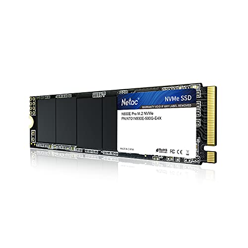 Netac SSD Internal Drive, 500GB Internal Solid State Drive, NVMe M.2 2280 PCIe Gen 3x4, M.2 SSD Read up to 1700MB/s, 3D NAND Internal SSD