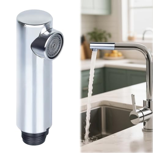 NineSSJLY soffione doccia per rubinetto cucina – ricambio universale con attacco G1/2' – compatibile con rubinetti estraibili Grohe – per cucina e doccia